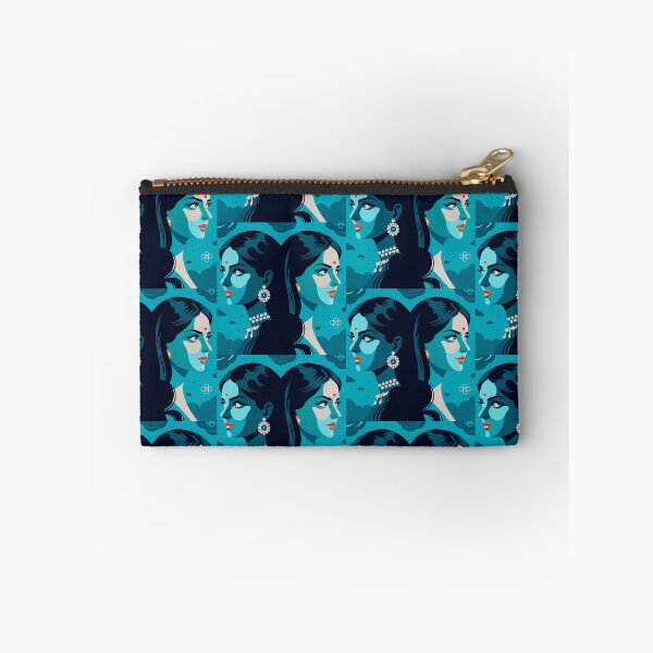 Item preview, Magical Sisters Silhouettes Girls Dance Geometry Blue Orange designed and sold by ART ATTACK ZONE.
