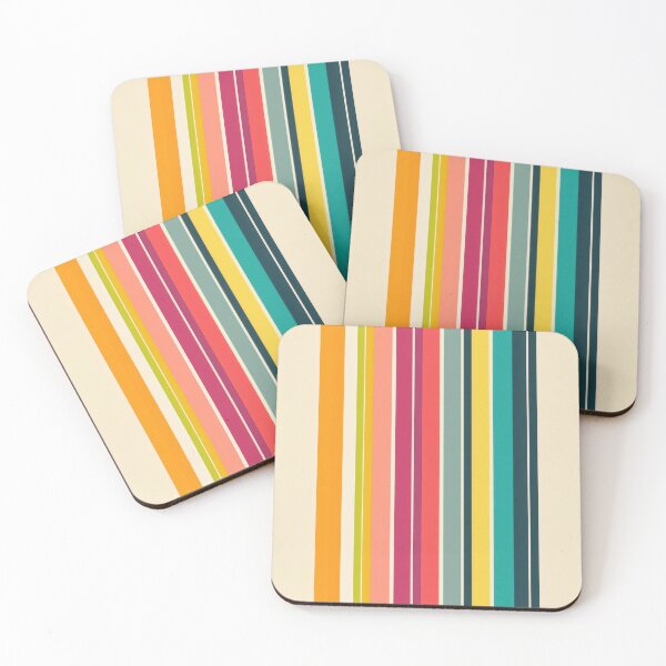 Item preview, Striped colorful canvas pattern designed and sold by anytka.