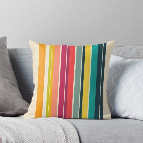 Item preview, Striped colorful canvas pattern designed and sold by anytka.