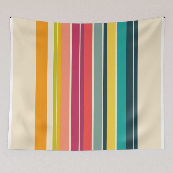 Item preview, Striped colorful canvas pattern designed and sold by anytka.