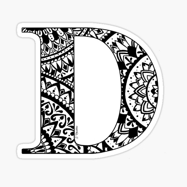 Letter D Name Stickers for Sale