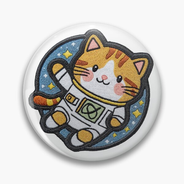 Artikelvorschau, Süße Katze im Astronautenanzug schwebt im Weltraum entworfen und verkauft von CreativeLarysa.