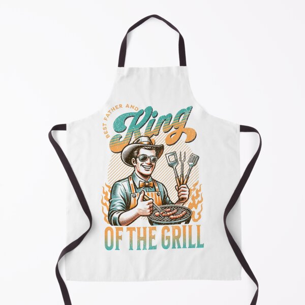 Item preview, King of the Grill - Funny Father's Day BBQ Design designed and sold by SummDesignCo.