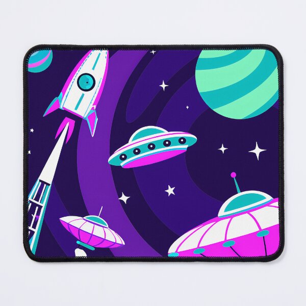 Item preview, Spaceship Alien UFO Cosmic Art Universe Vibrant Wonders designed and sold by ART ATTACK ZONE.