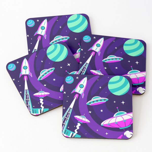 Item preview, Spaceship Alien UFO Cosmic Art Universe Vibrant Wonders designed and sold by ART ATTACK ZONE.