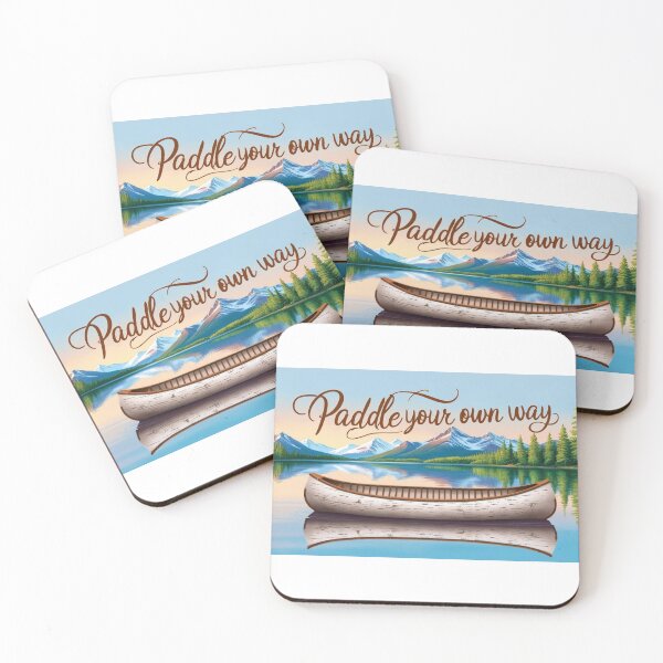 Item preview, Vintage Canoe - Paddle Your Own Way - Nature Adventure designed and sold by StormArte.