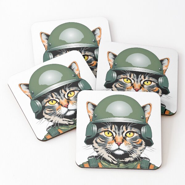 Item preview, Military cat designed and sold by PrintLabStudio.