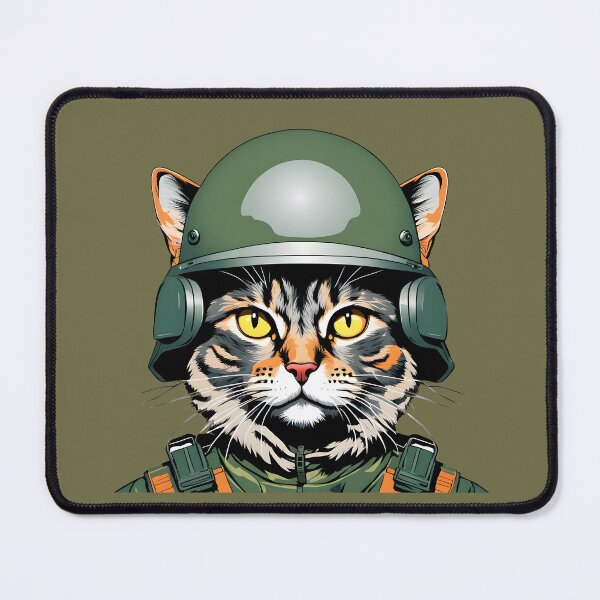 Item preview, Military cat designed and sold by PrintLabStudio.
