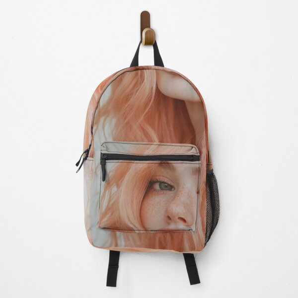 Item preview, Young woman with wavy pink hair designed and sold by anytka.