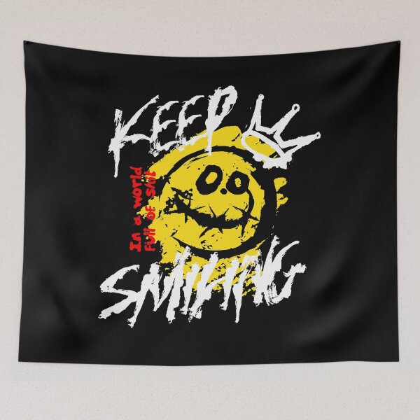 Item preview, Keep smiling in a world full of shit  designed and sold by ReneMM.