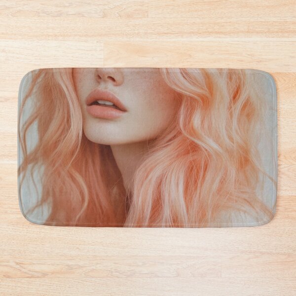 Item preview, Young woman with wavy pink hair designed and sold by anytka.