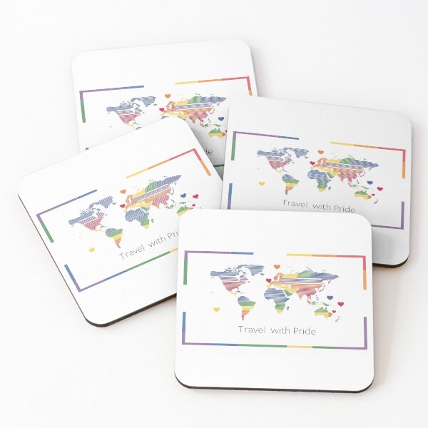 Item preview, Rainbow World Map - Travel with Pride designed and sold by StormArte.