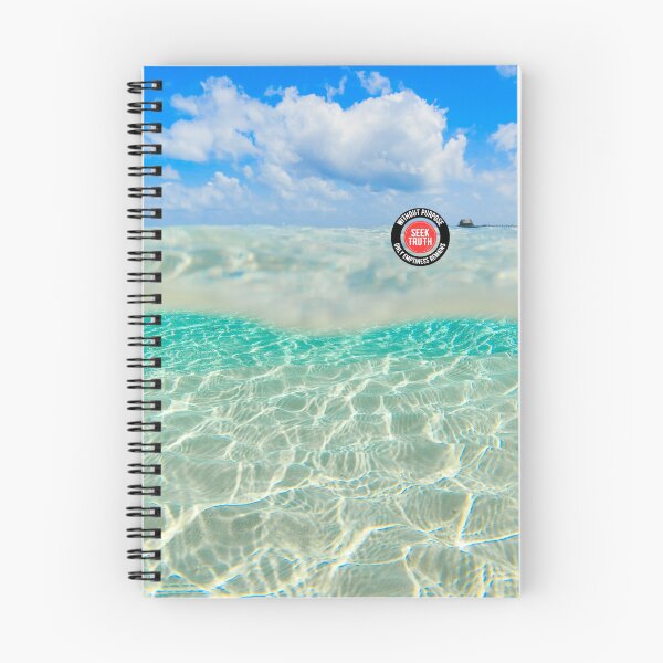 Item preview, Clear Sea and Sky with Inspirational Quote – Peaceful Beach Design for Nature Lovers and Truth Seekers | AI Artwork designed and sold by knalpot-design.