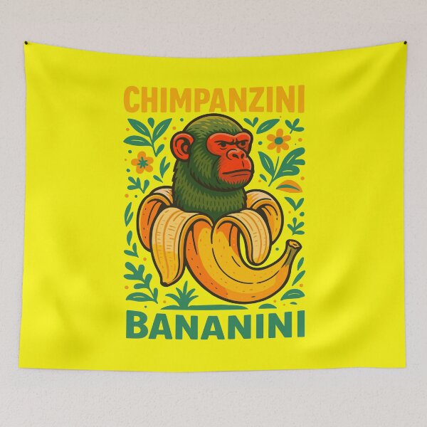 Item preview, Chimpanzini Bananini Italian Brainrot Memes designed and sold by Sitchko.
