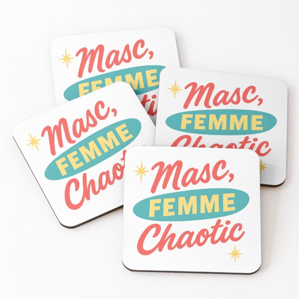 Item preview, Masc, Femme, Chaotic – Bold Pride Art designed and sold by Haus Of Sin.