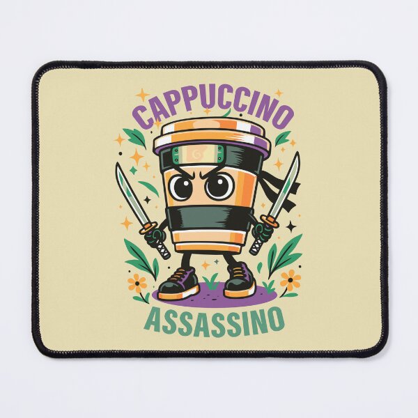 Item preview, Cappuccino Assassino Italian Brainrot Memes designed and sold by Sitchko.