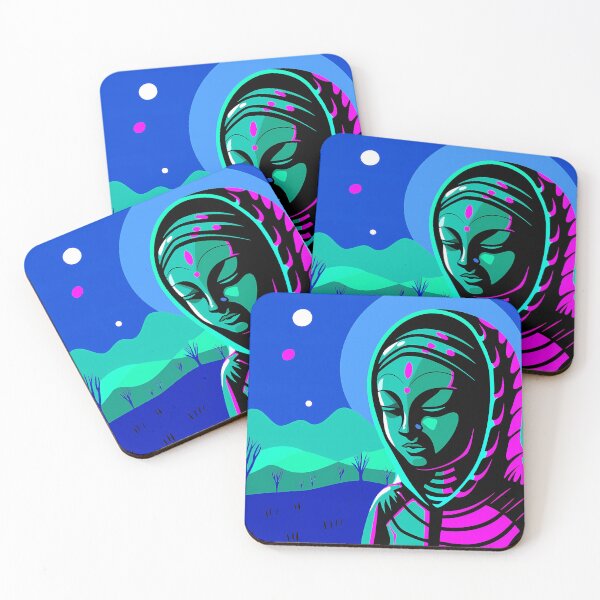 Item preview, Groovy Bunbun Neon Colors Art Explorations Surreal Landscapes designed and sold by ART ATTACK ZONE.