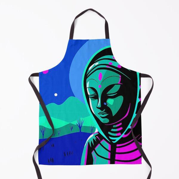 Item preview, Groovy Bunbun Neon Colors Art Explorations Surreal Landscapes designed and sold by ART ATTACK ZONE.