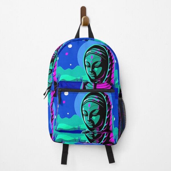 Item preview, Groovy Bunbun Neon Colors Art Explorations Surreal Landscapes designed and sold by ART ATTACK ZONE.