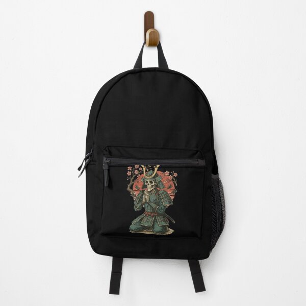 Item preview, Death Samurai Skeleton Praying Retro designed and sold by TomFrontierArt.