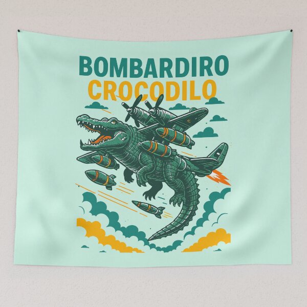 Item preview, Bombardiro Crocodilo Italian Brainrot Memes designed and sold by Sitchko.