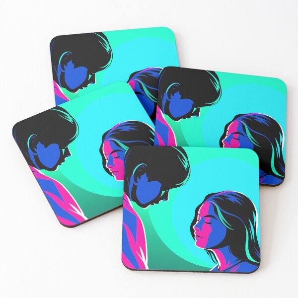 Item preview, Office Moon Neon Colors Art Explorations Surreal Landscapes designed and sold by ART ATTACK ZONE.