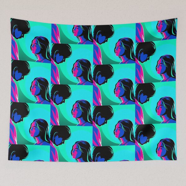 Item preview, Office Moon Neon Colors Art Explorations Surreal Landscapes designed and sold by ART ATTACK ZONE.