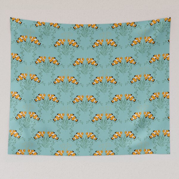 Item preview, Clownfish Duets in Heartfelt Currents   designed and sold by SheilaMcDowell Design.