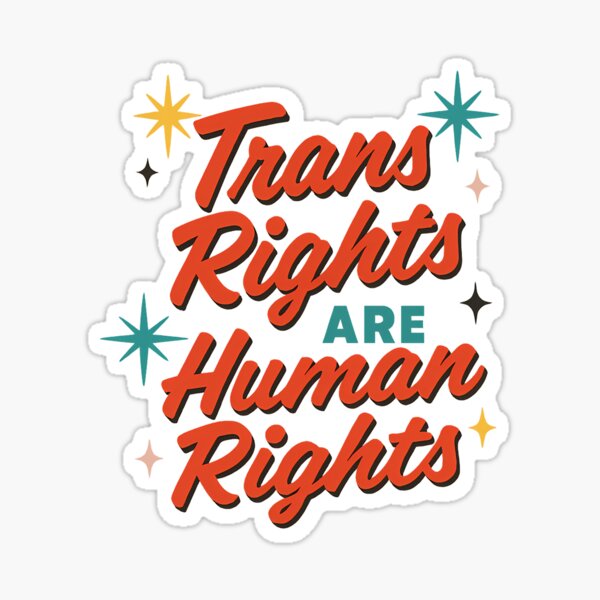 Item preview, Trans Rights Are Human Rights – Retro Design designed and sold by Haus Of Sin.