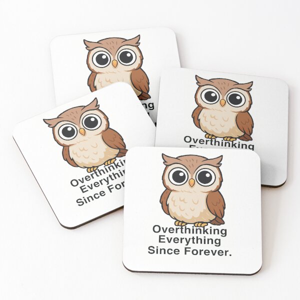 Item preview, Overthinking Owl designed and sold by TheMissingPage.