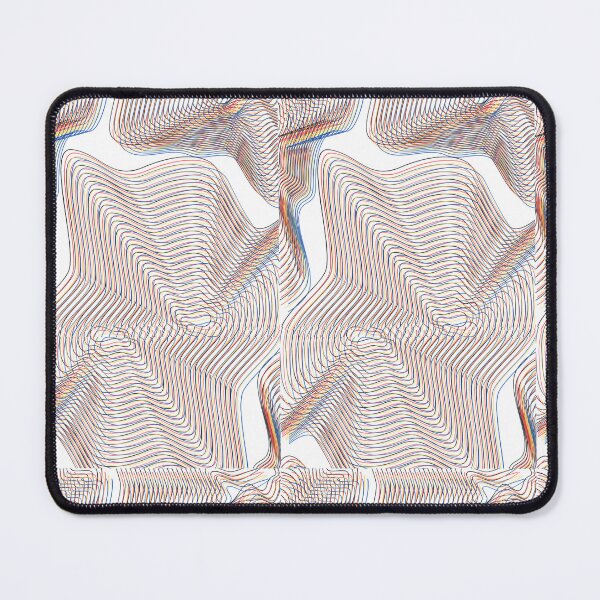Item preview, Psychedelic Blue-Orange Wavy Line Art – Abstract Optical Flow designed and sold by IndianShopper.