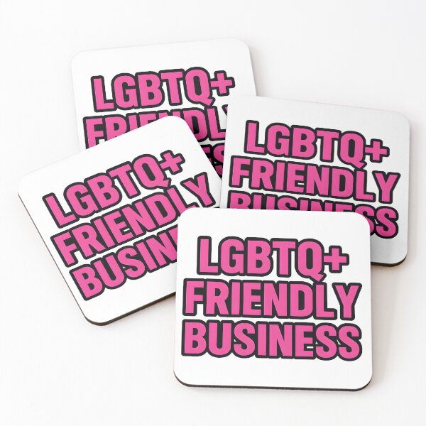 Item preview, LGBTQ+ Friendly Business – Bold Pink Statement designed and sold by Haus Of Sin.