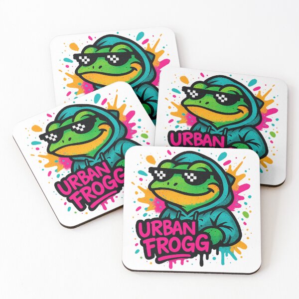 Item preview, Urban Frogg – Cool Graffiti Frog in Pixel Sunglasses designed and sold by VIBE CRAFT STUDIO.