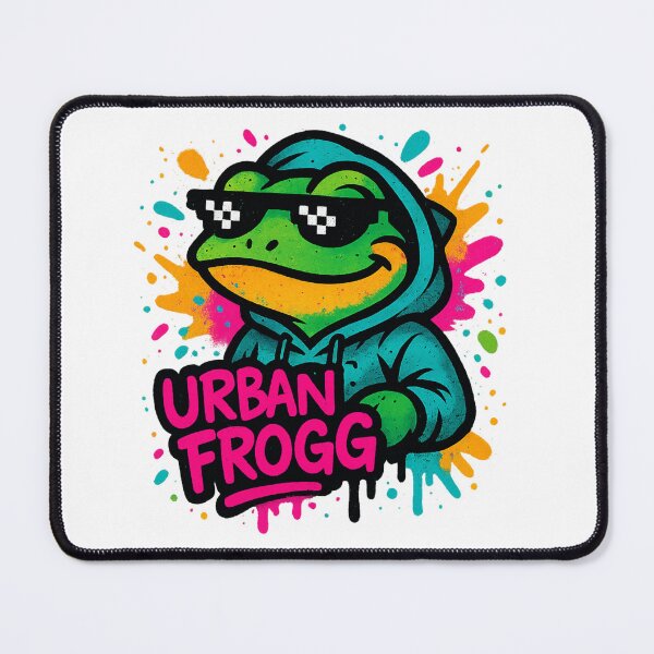 Item preview, Urban Frogg – Cool Graffiti Frog in Pixel Sunglasses designed and sold by VIBE CRAFT STUDIO.