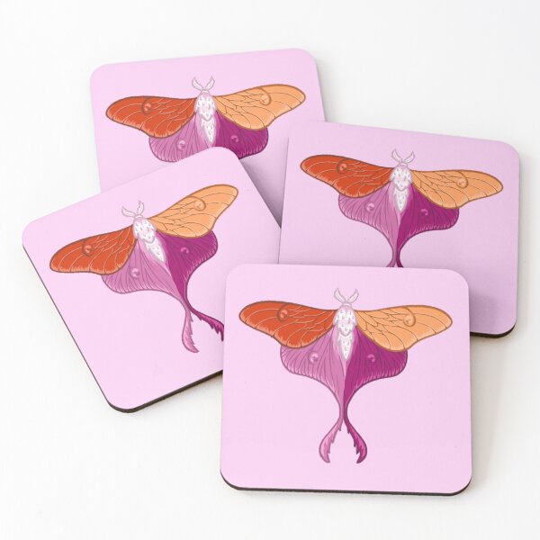 Item preview, Moth - Lesbian Flag designed and sold by BakedNoodle.