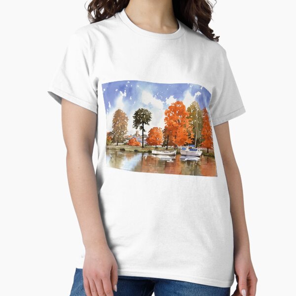 Item preview, Autumn on Vire Island(Watercolour + AI) designed and sold by artsmeow.