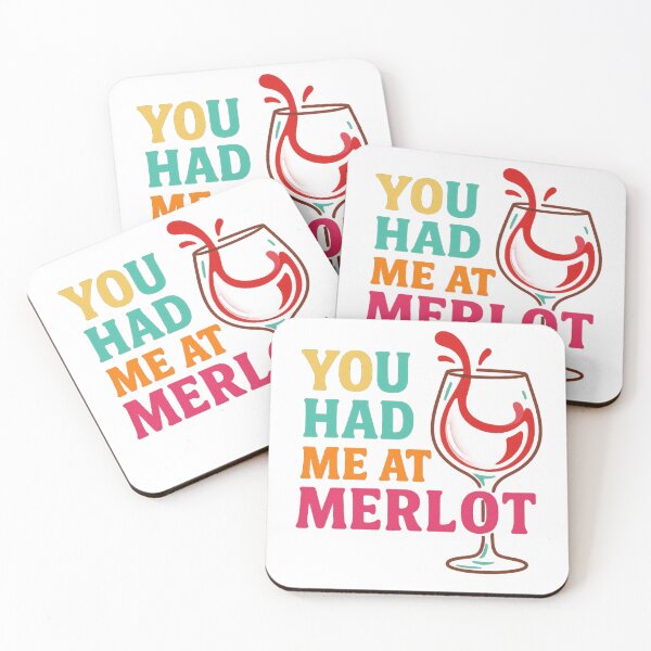 Item preview, You Had Me at Merlot – Splashy Wine Lover T-Shirt Design designed and sold by LuckyFoxMerch.