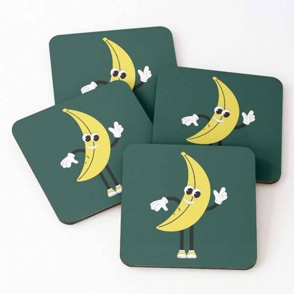 Item preview, Flat Design Illustration with Character Fun Ice Cream and Banana designed and sold by AlginaPugachova.