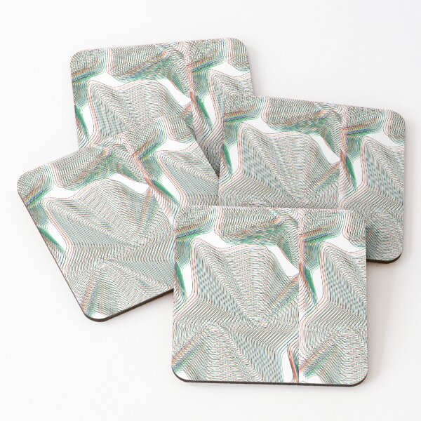 Item preview, Green Psychedelic Line Waves – Colorful Contour Flow Art designed and sold by IndianShopper.