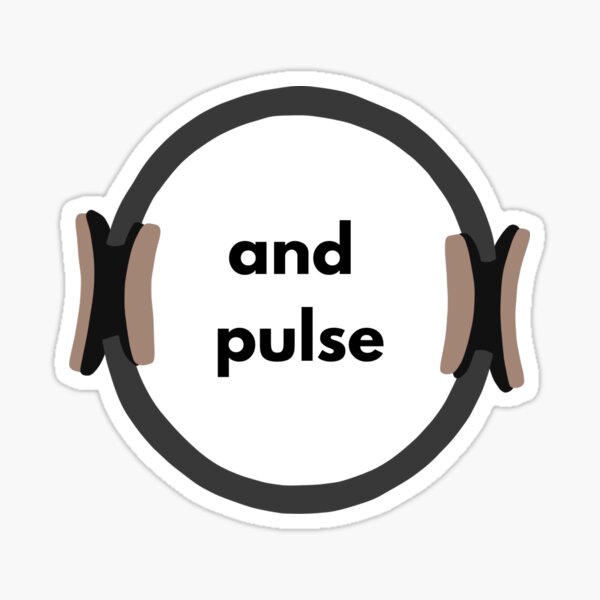 Item preview, Pilates Pulse Sticker designed and sold by mikayorrico.