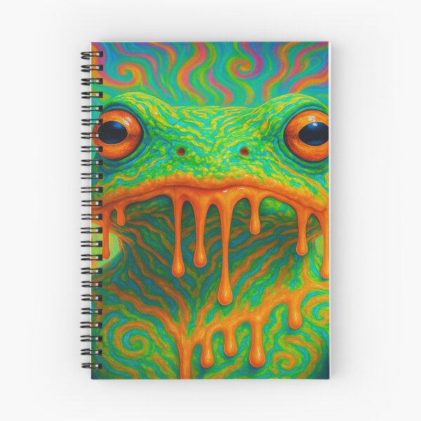 Item preview, Void Hopper | Melting Psychedelic Frog with Neon Vortex designed and sold by buzzprints1234.