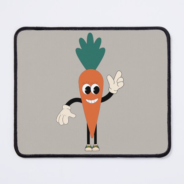 Item preview, Flat Design Illustration with Character Fun and Carrot designed and sold by AlginaPugachova.