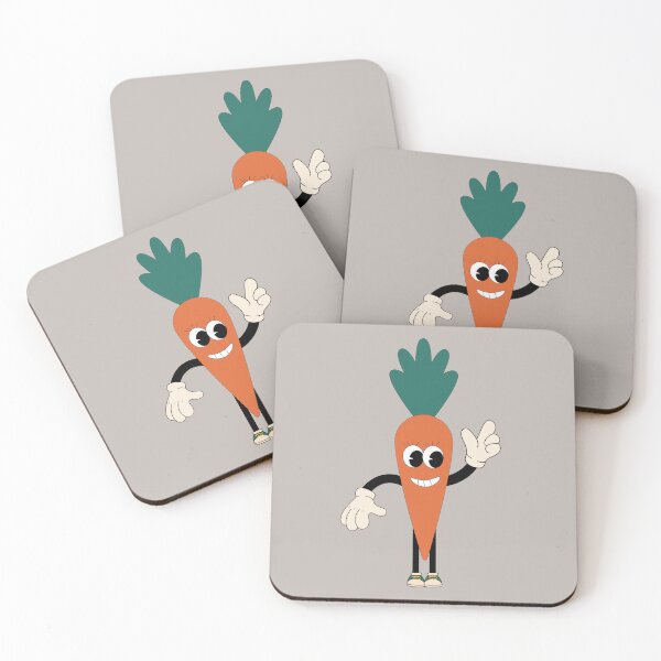 Item preview, Flat Design Illustration with Character Fun and Carrot designed and sold by AlginaPugachova.