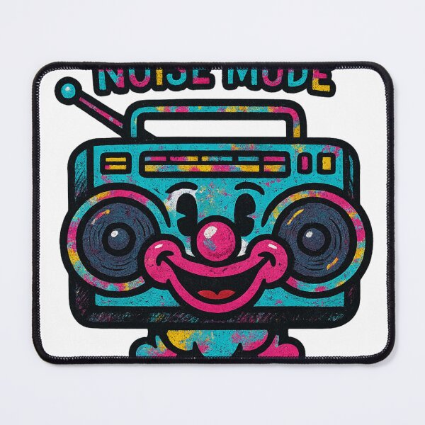 Item preview, Noise Mode – Funny Clown Boombox Retro Design designed and sold by VIBE CRAFT STUDIO.