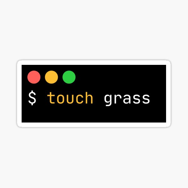 Item preview, Bash Linux Touch Grass designed and sold by azucaras.