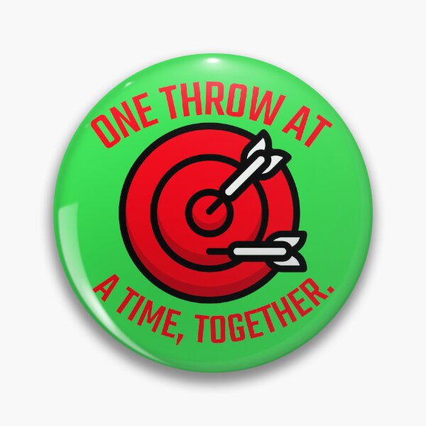 Item preview, One throw at a time, together. designed and sold by Snarkers Promotions .