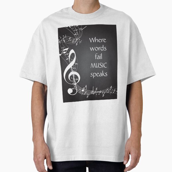 Item preview, Inspirational Music Quote Where Words fail MUSIC Speaks designed and sold by countrymouse.