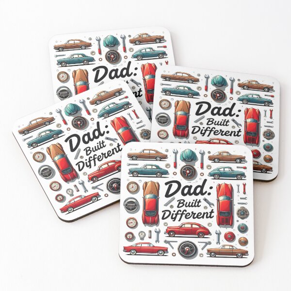 Item preview, Dad: Built Different | Classic Car Mechanic Father’s Day Digital Art Print 2025 designed and sold by AnnDesignStudio.