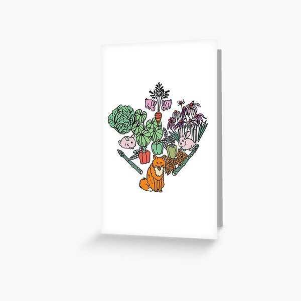 Item preview, the Fox in the Veggie Garden designed and sold by maliapolsterart.