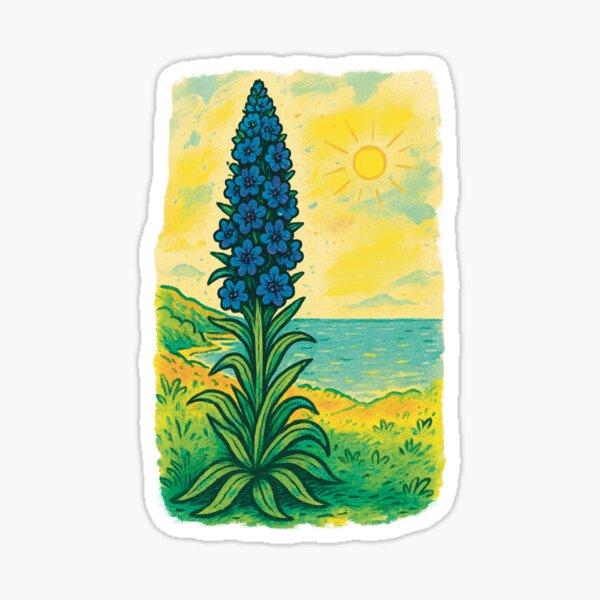 Item preview, Echium Majesty – Botanical Beauty of the Isle of Wight designed and sold by Cefy Designs .